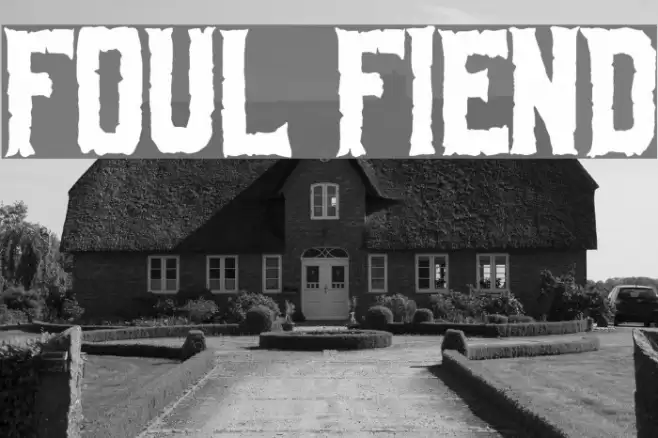 Foul Fiend Font examples