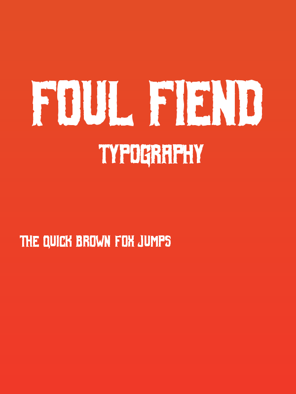 Foul Fiend Poster
