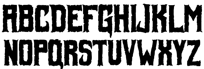 Foul Fiend Font LOWERCASE