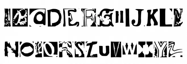 Found Type Font Regular Polices MAJUSCULES