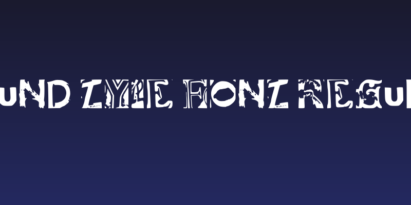 Found Type Font Regular Social Header