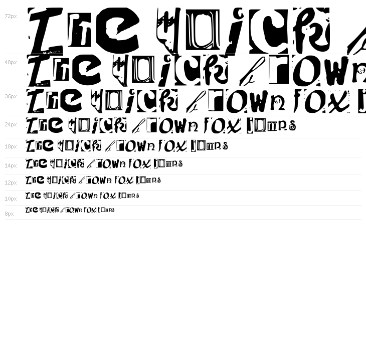 Found Type Font Regular Waterfall