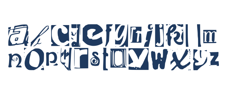 Found Type Font Regular Lowercase