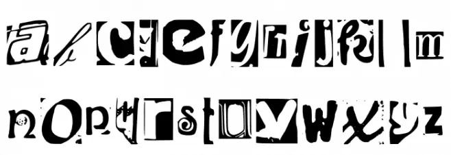 Found Type Font Regular Schriftart Kleinbuchstaben