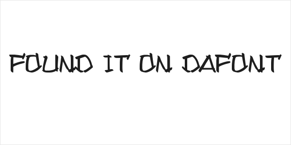 Found it on Dafont Logo