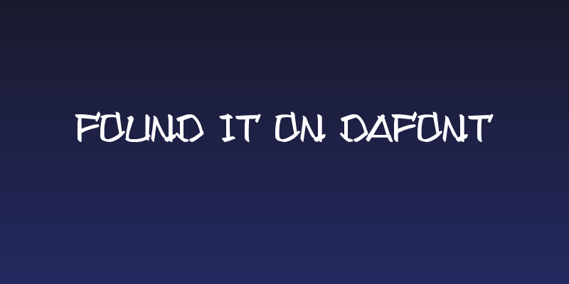 Found it on Dafont Social Header