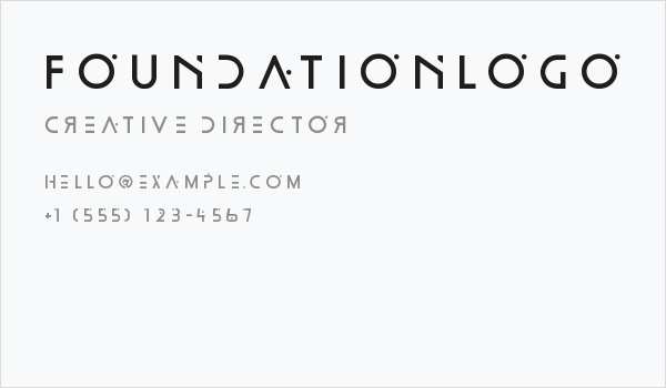 FoundationLogo Business Card