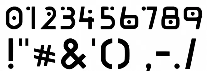 FoundationOne Font Alte caractere