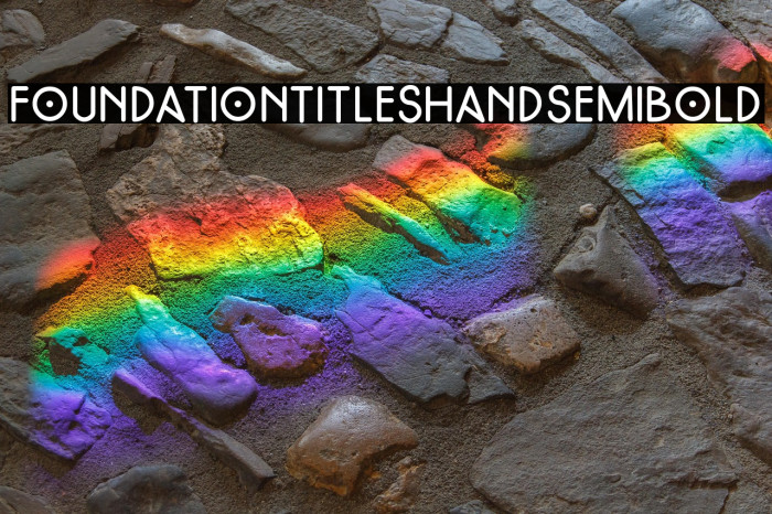 FoundationTitlesHand-SemiBold Example 3