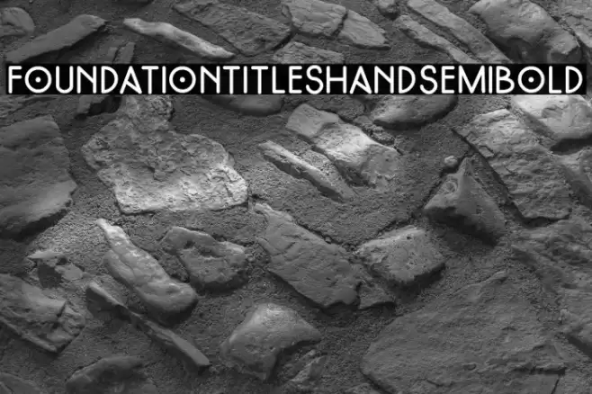 FoundationTitlesHand-SemiBold फ़ॉन्ट examples