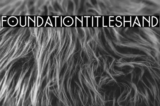 FoundationTitlesHand Font examples