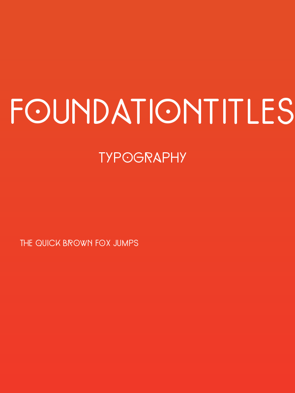 FoundationTitlesHand Poster