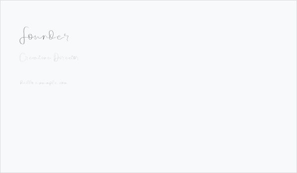 Founder Business Card