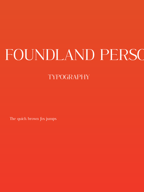 Foundland PERSONAL USE ONLY Regular Poster