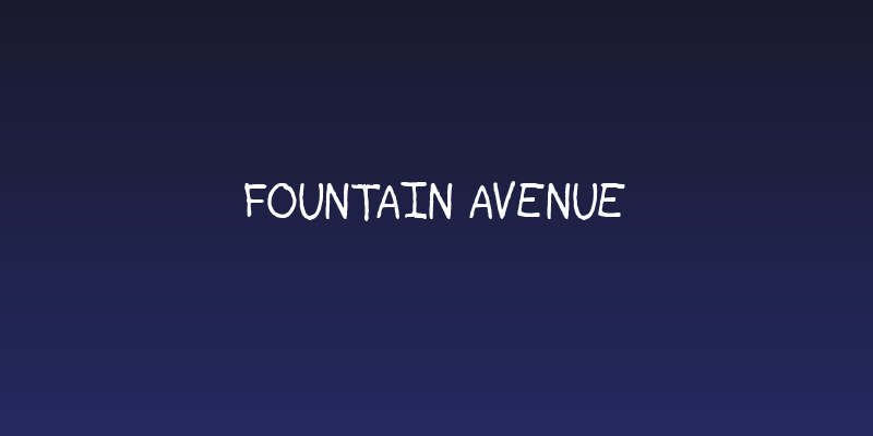 Fountain Avenue Social Header