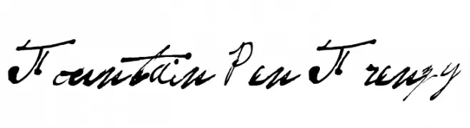 Fountain Pen Frenzy  नि: शुल्क फ़ॉन्ट्स डाउनलोड
