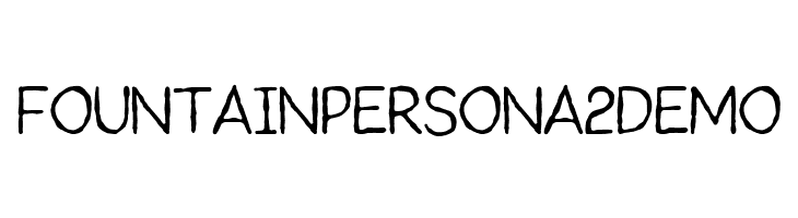 FountainPersona2Demo  Frei Schriftart Herunterladen