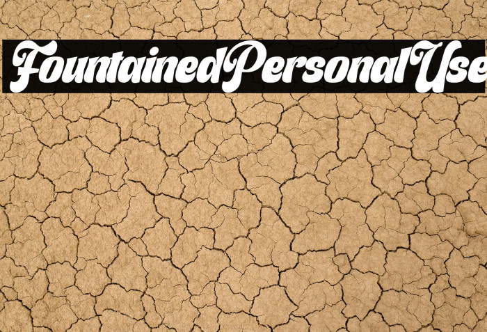 Fountained Personal Use Example 3