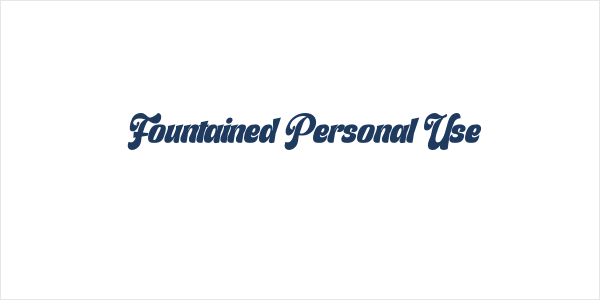 Fountained Personal Use Logo