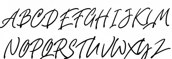 Fountastic Script Personal Use फ़ॉन्ट अपरकेस
