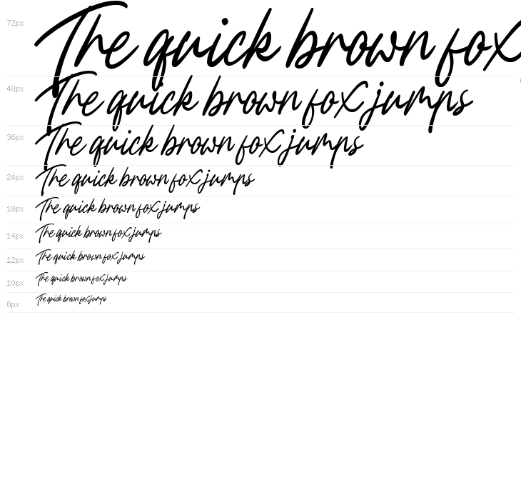 Fountastic Script Personal Use Waterfall