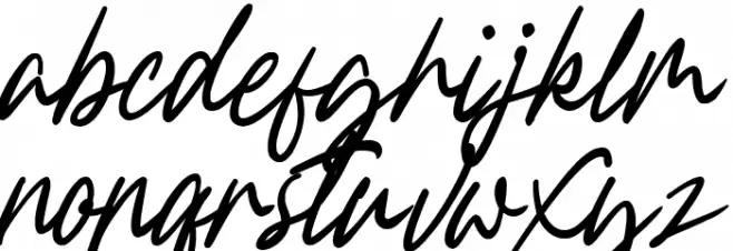 Fountastic Script Personal Use Font Litere mici