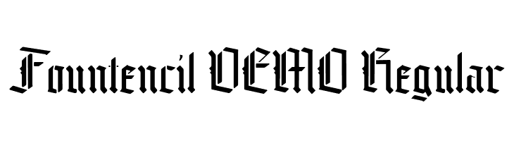 Fountencil DEMO Regular  Free Fonts Download