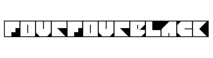 Four Four Black  لخطوط تنزيل