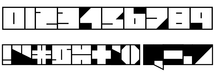 Four Four Black Font OTHER CHARS