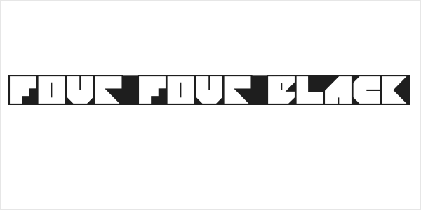 Four Four Black Logo