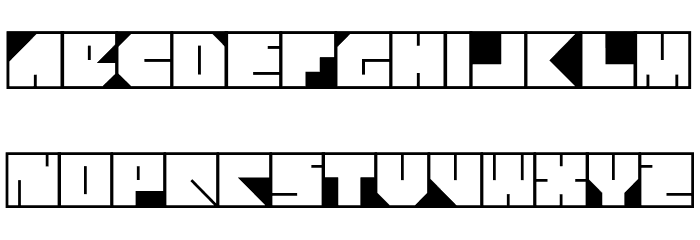 Four Four Black Font LOWERCASE