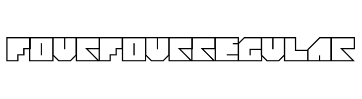 Four Four Regular  font caratteri gratis