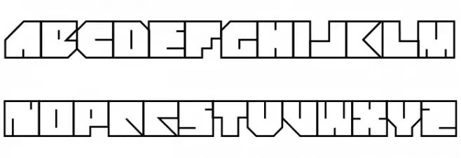 Four Four Regular Fonte MAIÚSCULAS