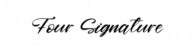 Four Signature  baixar fontes gratis