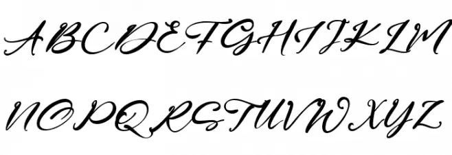 Four Signature Шрифта ВЕРХНИЙ