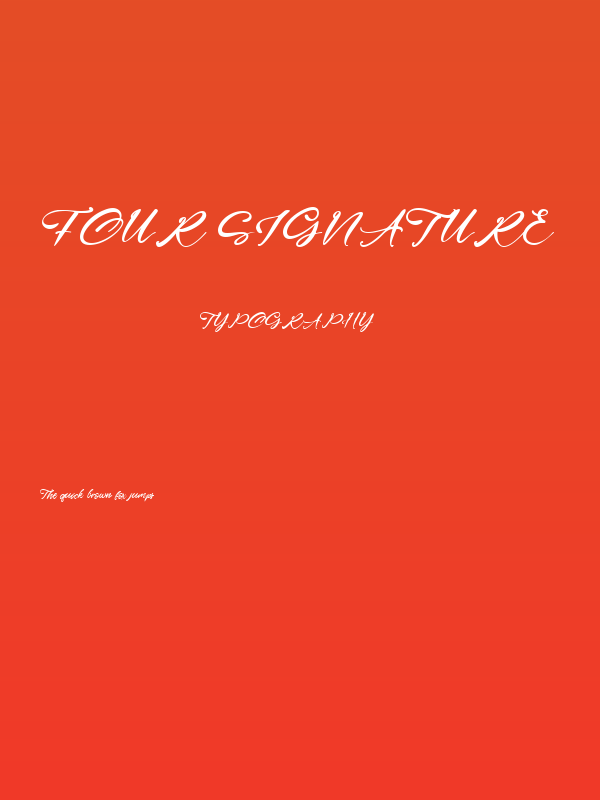 Four Signature Poster