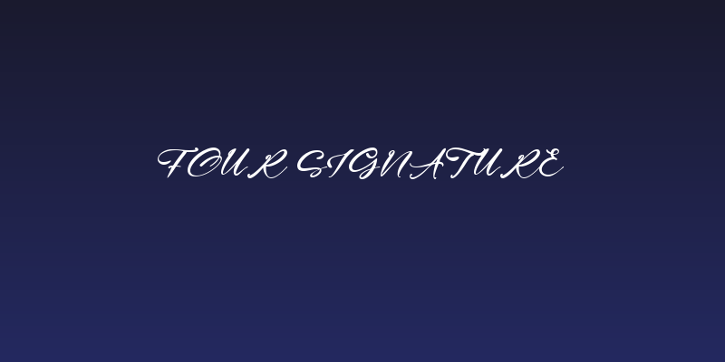 Four Signature Social Header