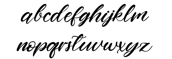 Four Signature Font LOWERCASE