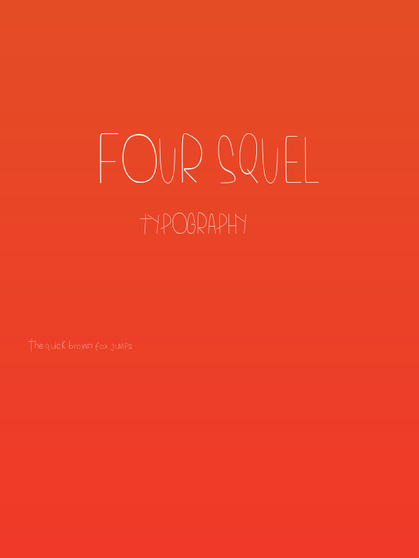 Four Squel Poster