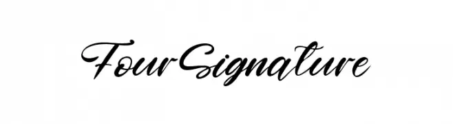 FourSignature  Frei Schriftart Herunterladen