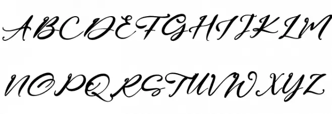 FourSignature フォント 大文字