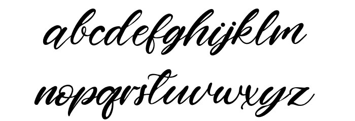 FourSignature Font LOWERCASE