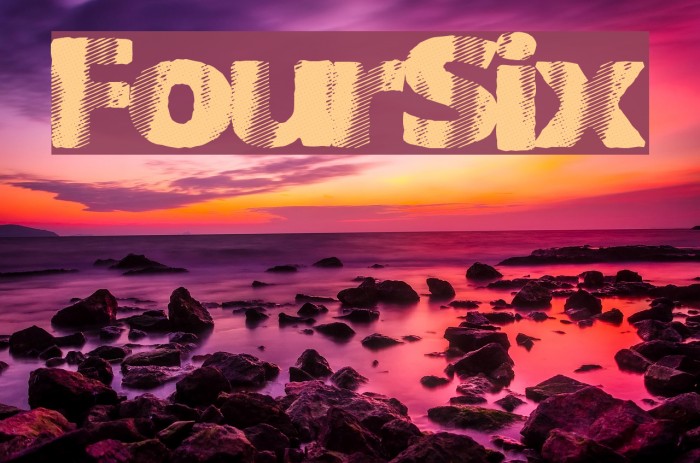 FourSix Font examples
