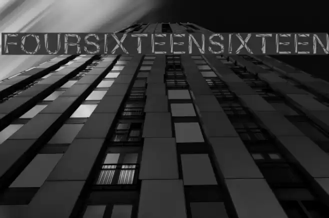 FourSixteenSixteen Font examples