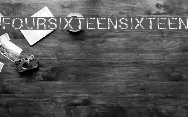FourSixteenSixteen Font examples
