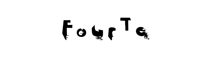 FourTe  フリーフォントのダウンロード