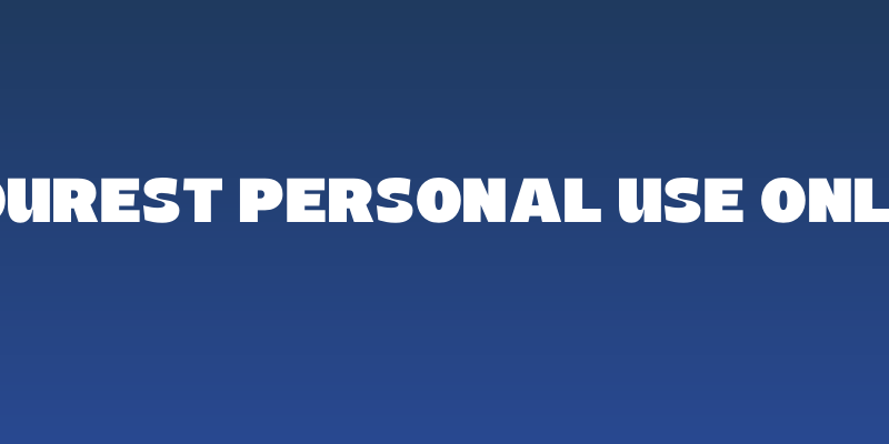 Fourest PERSONAL USE ONLY! Social Header