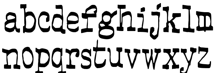 Fourfivesixseveneight Font LOWERCASE