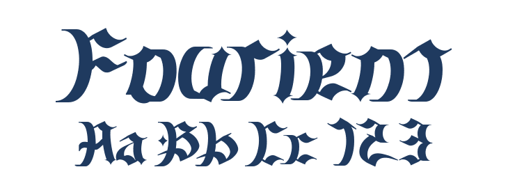 Fourient Font Preview