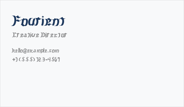 Fourient Business Card